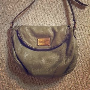 Marc jacobs leather green tote/cross body bag